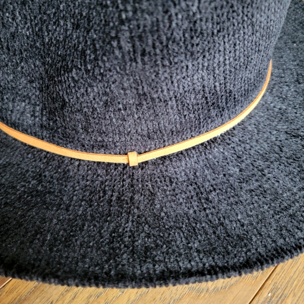 Last 1! 💥NEW Marcus Adler New York Corduroy Cowboy Cowgirl Fedora Hat  - Black - Picture 5 of 7